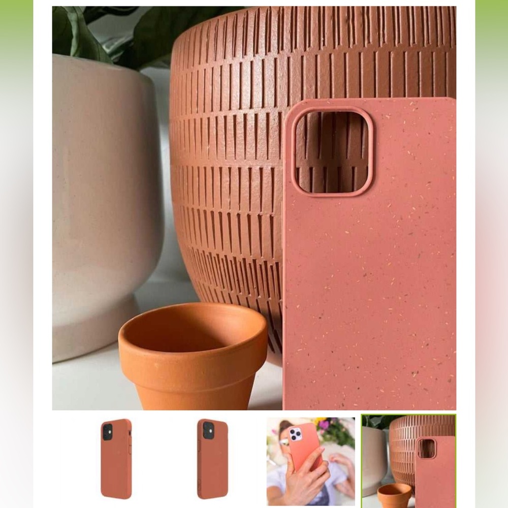 Pela iPhone 12/12 PRO case. Terracotta color.
